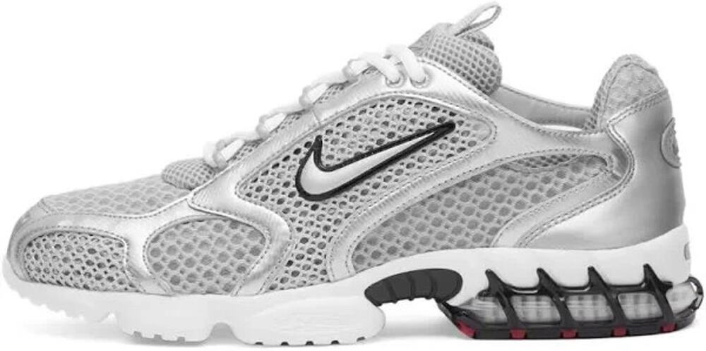 Nike Air Zoom Spiridon Cage 2 Sneakers in Grey/Red/Black,